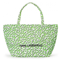 Kabelka karl lagerfeld k/essential leo canv shopper zelená