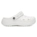 Pantofle Crocs BAYA PLATFORM CLOG 208186-100 Syntetický materiál