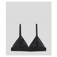 Spodní prádlo karl lagerfeld lace triangle bra černá