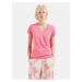 Růžové dámské tričko Armani Exchange - Dámské