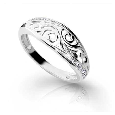 Cutie Jewellery Originální prsten z bílého zlata se zirkony Z6902-2133-10-X-2 59 mm