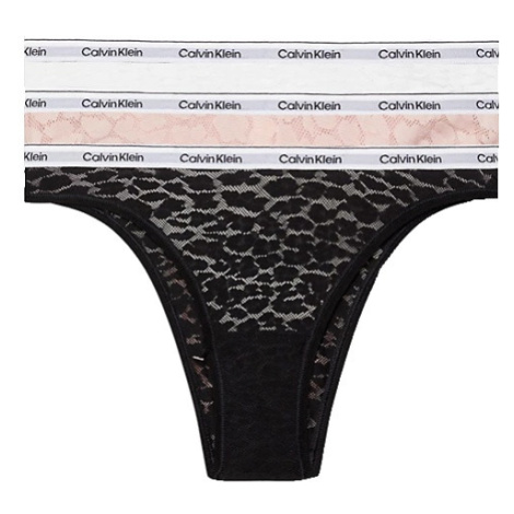 Dámské brazilky Calvin Klein QD5225E 3 kusy | černá