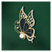 Éternelle Luxusní brož s perlou a zirkony Raula Gold - motýl B7237-LXT0551B Zlatá