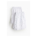 H & M - Pyžamové šortky z bavlněného popelínu: balení po 2 - bílá
