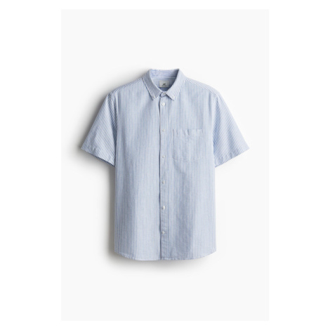 H & M - Košile oxford Regular Fit's krátkým rukávem - modrá H&M