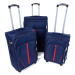 Rogal Modrý nepromokavý cestovní kufr "Practical" s expanderem - M (35l), L (65l), XL (100l)