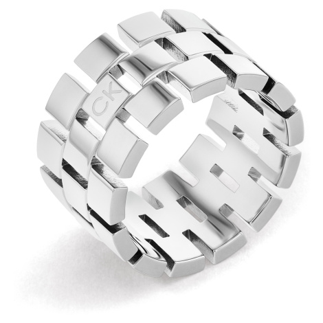 Calvin Klein Luxusní ocelový prsten Geometric 35000324