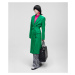 Kabát karl lagerfeld tailored feminine coat zelená