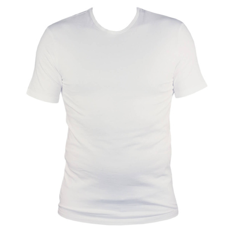 3D Flex pánské tričko do V bavlna s elastanem S85 bílá