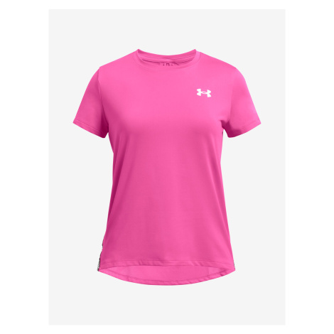 Tmavě růžové holčičí sportovní tričko Under Armour Knockout Tee