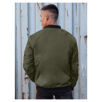 Pánská bunda bomber jacket zelená Dstreet