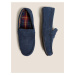 Tmavě modrá pánská semišová domácí obuv s technologií Freshfeet™ Marks & Spencer