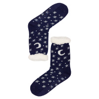 Mounty blue hřejivé ponožky beránek WW058 tmavě modrá