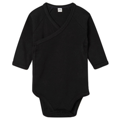 Babybugz Dětské body s dlouhým rukávem BZ60 Black