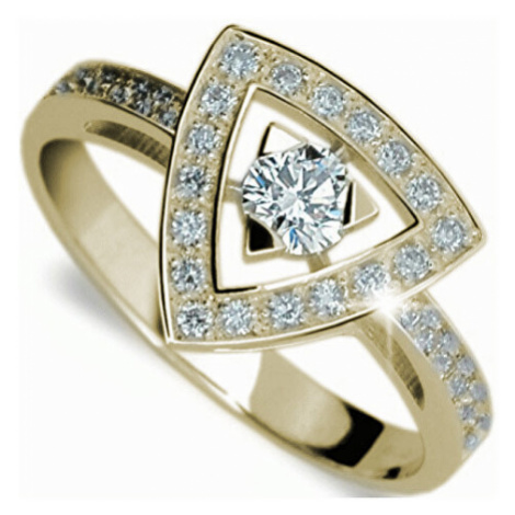 Danfil Luxusní zlatý prsten s diamanty DF1970z