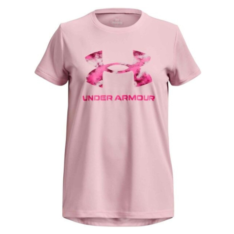 Under Armour TECH SOLID Dívčí tričko, růžová, velikost