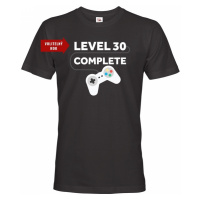 Pánské tričko k narozeninám - Level complete - s věkem na přání