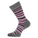 LASTING dámské merino ponožky WWL růžové