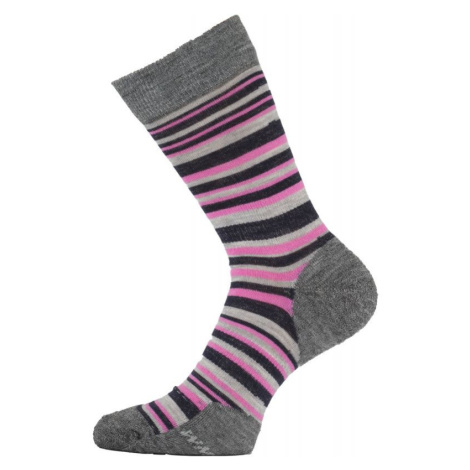 LASTING dámské merino ponožky WWL růžové