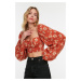 Dámský Crop Top Trendyol Floral