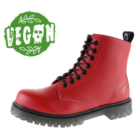 boty kožené dámské - Vegetarian - ALTERCORE - Red651