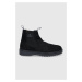 Semišové kotníkové boty Gant Roden pánské, černá barva