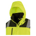 Result Unisex softshellový bezpečnostní plášť R475X Fluorescent Yellow