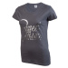 Russell Athletic STRIP S/S CREWNECK TEE SHIRT Dámské tričko, šedá, velikost