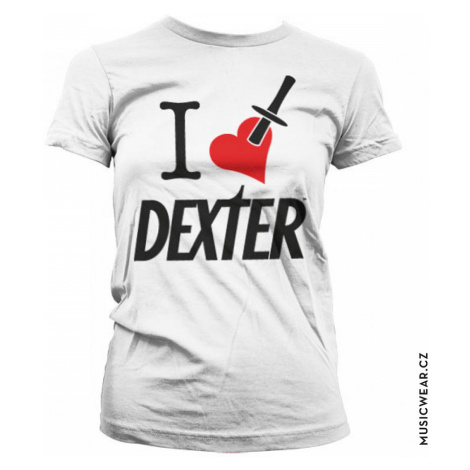Dexter tričko, I Love Dexter Girly, dámské HYBRIS