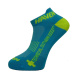 HAVEN Cyklistické ponožky klasické - SNAKE SILVER NEO - žlutá/modrá