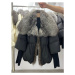 Dámská zimní bunda s pravým kožešinovým límcem liška