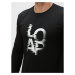 Loap Altron Pánské triko s dlouhým rukávem CLM2354 Černá