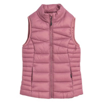 4F JUNIOR-VEST-JAW23TVJAF039-54S-PINK Růžová