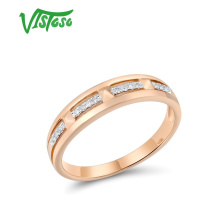 Elegantní snubní prsten s diamanty Listese