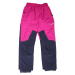Dívčí šusťákové kalhoty, zateplené - Wolf B2174, fialovorůžová/ tmavě modrá Barva: Fialovorůžová