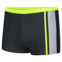 AQUA SPEED Kids's Swimming Shorts Max Black/Grey/Yellow Pattern 138