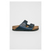 Kožené pantofle Birkenstock Arizona SFB tmavomodrá barva, 1013644