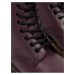 Tmavě fialové dámské kožené kotníkové boty Dr. Martens