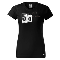 DOBRÝ TRIKO Dámské narozeninové tričko A teď to roztočím 50 Barva: Černá