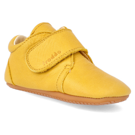 Barefoot capáčky Froddo - Prewalkers Dark Yellow žluté