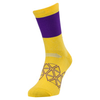 Unisex cyklo ponožky Silvini Bardiga žlutá/fialová
