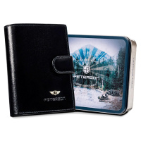 Pánská kožená peněženka Peterson PTN N575L-VT černá