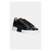 Kožené sneakers boty Philipp Plein Crocco Lo-Top Hexagon černá barva, USC0653 PTE003N 02