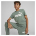 Puma ESSENTIALS LOGO TEE Chlapecké triko, khaki, velikost