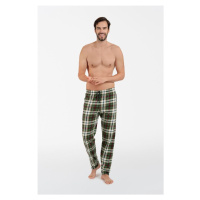 Pánské pyžamové kalhoty Seward zelené káro