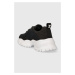 Sneakers boty Just Cavalli černá barva, 75RA3SL5 ZS994 899