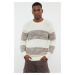 Trendyol Stone Regular Crew Neck Gradient Knitwear Sweater