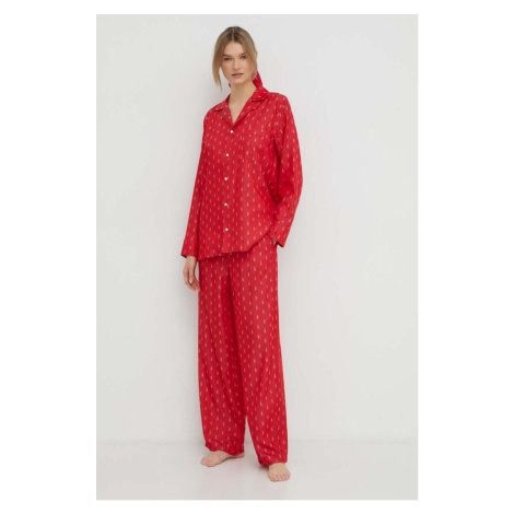 Pyžamo Polo Ralph Lauren červená barva