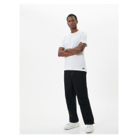 Koton Parachute Jeans Elastic Waist Stopper Stitch Detail Pocket