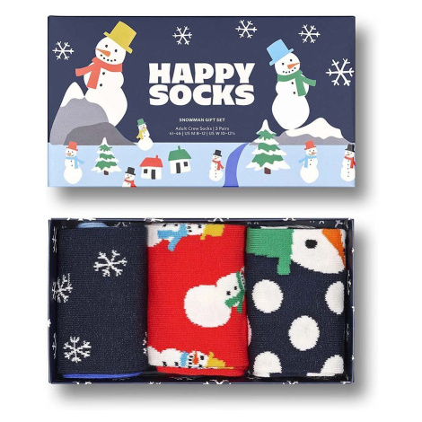 Ponožky Happy Socks Snowman Socks Gift Set 3-pack